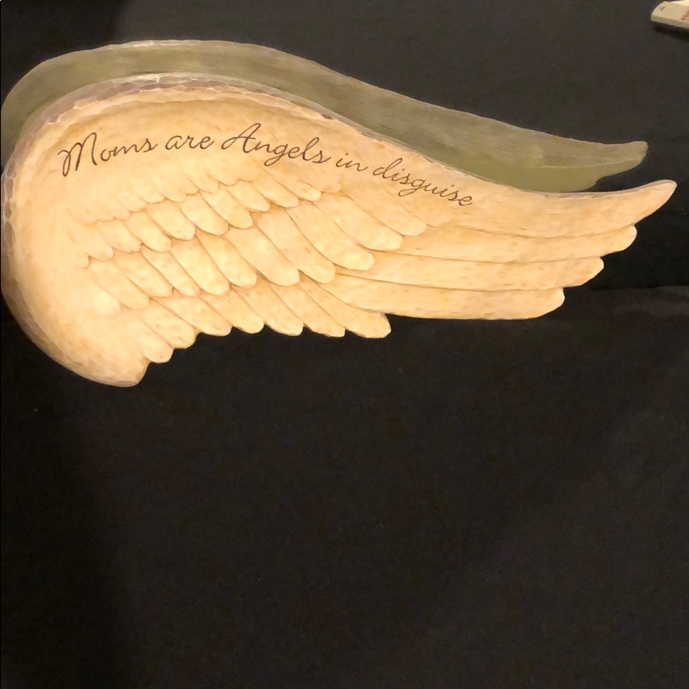 Moms are angels in disguise angel wing ceramic